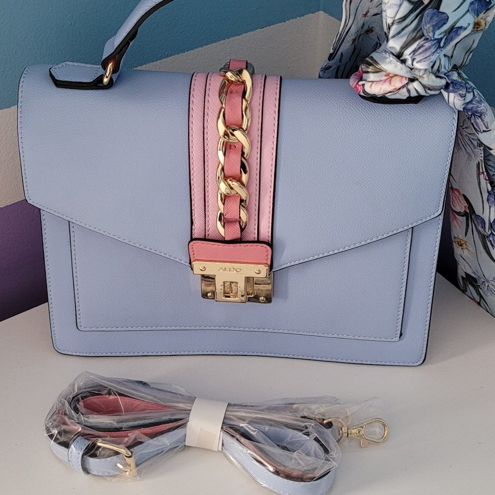 Aldo Blue & Pink Crossbody Pocketbook